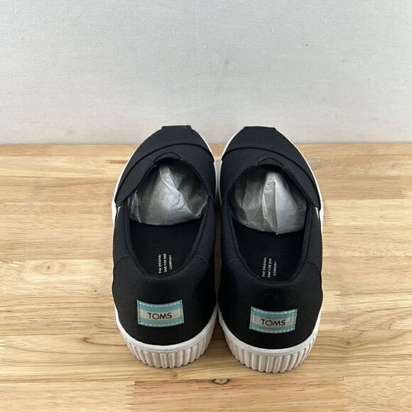 Toms Alpargata Indio Slip-On Sneakers - Black Canvas- Various Sizes- NIB - Picture 3 of 7